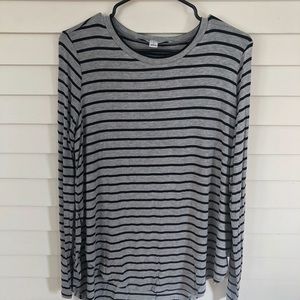 Grey and Black Striped Longsleeve